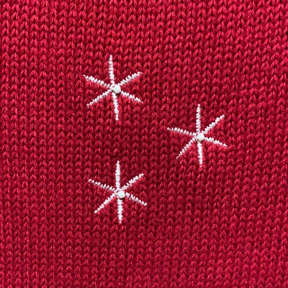 Breckenridge Red Christmas/Winter Vest with Snowmen Grannycore Size MP - Picture 7 of 9